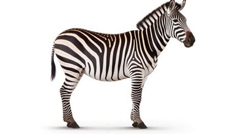 Premium Photo Zebra Isolated On White Background Ai Generative