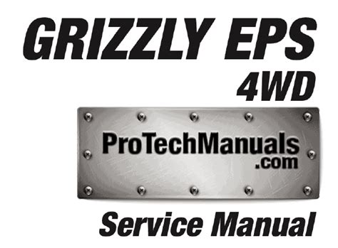 2017 2018 Yamaha Grizzly 700 Eps Atv Service Manual Protechmanuals
