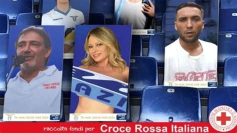 Lazio Anna Falchi Tifosa Hot La Mia Sagoma All Olimpico Nuda Con Addosso Solo La Sciarpa