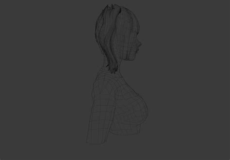 bangs ponytails hairstyle   model  nickianimations