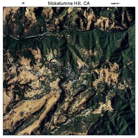 Aerial Photography Map Of Mokelumne Hill Ca California