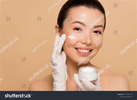 Attractive Cheerful Nude Asian Girl Latex Stock Photo Shutterstock