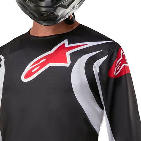 Tenue Moto Cross Alpinestars Fluid Lucent Noir Blanc