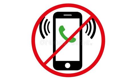 Off Mobile Sign Switch Off Phone Icon Mobile Warning Symbol Stock ...