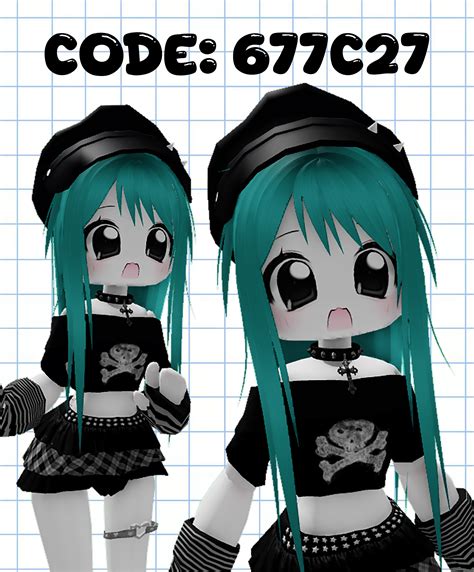 roblox avatar outfit by scharlight emo goth y2k vintage scene cutecore