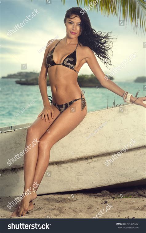 Attractive Asian Girl Sexy Bikini Posing Shutterstock