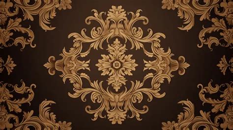 Vintage European Royal Victorian Seamless Texture Background Wallpaper