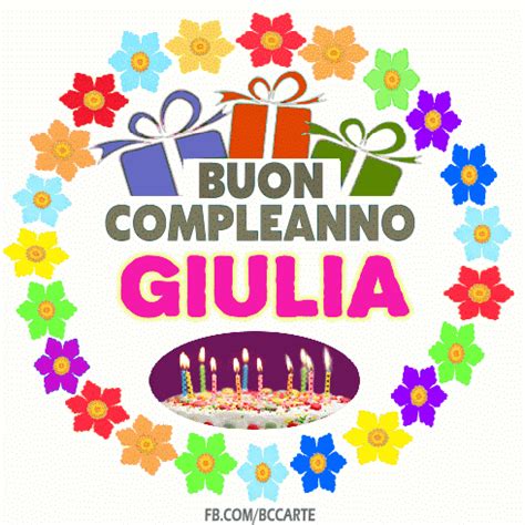 Buon Compleanno GIULIA Immagini HBDAY ART IT