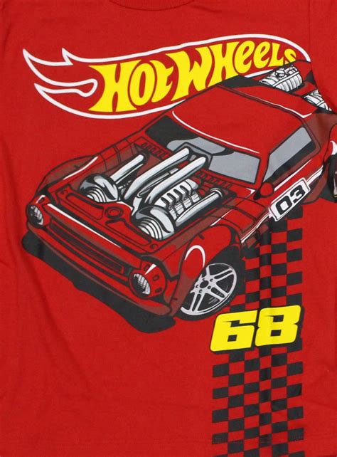 PIJAMA NIÑO HOT WHEELS ROJO PV24 HWS 0139 ROJO 4