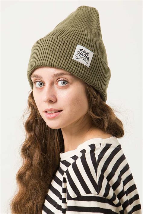 ТОКИО, вязаная двухслойная шапка, большая бирка женская | Интернет ...