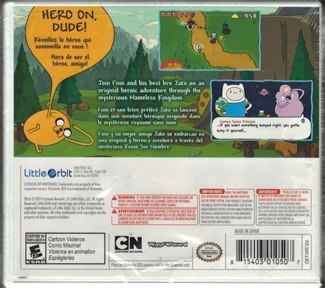 Adventure Time The Secret Of The Nameless Kingdom 3DS Brand New