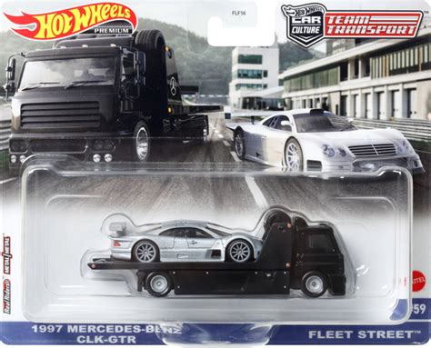 Машинка Hot Wheels Team Transport FLF Mercedes Benz CLK GTR Fleet Street купить на OZON
