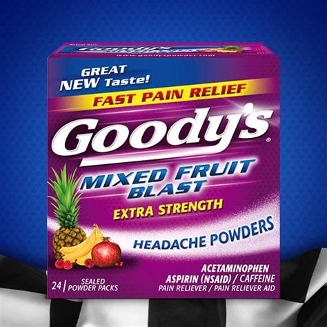 Amazon.com: Goody's Headache Powder, Mixed Fruit Blast, 24 Count: Health & Personal Care