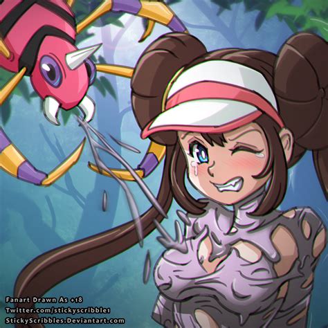 Rosa Ariados Spider Bondage By Stickyscribbles Hentai Foundry