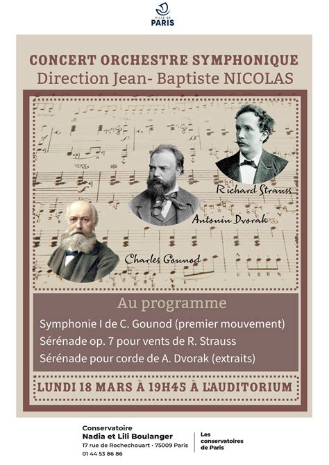 Concert Orchestre Symphonique 18 03 2024 19h45 Auditorium