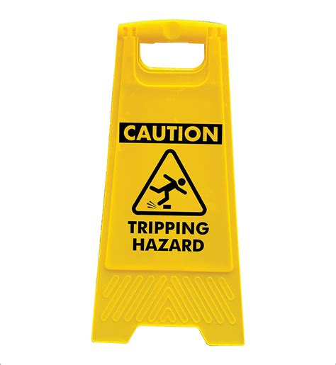 Yellow A Frame Caution Tripping Hazard New Signs