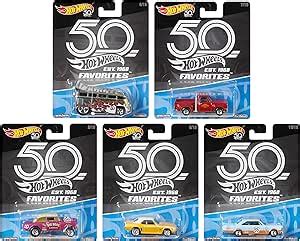 Hot Wheels 2018 50th Anniversary Favorites Series Set De 5 1 64 Escala