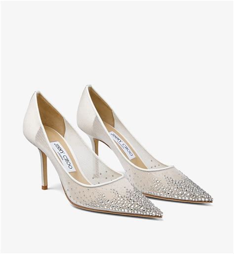 ᐈ Туфли Jimmy Choo Love Flat из сетчатой ткани с кристаллами купити в ...