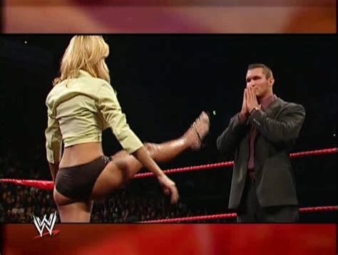 Naked Stacy Keibler In WWE Monday Night RAW