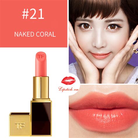 Son Tom Ford 21 Son Tom Ford Naked Coral Màu Cam Hồng Lipstick vn
