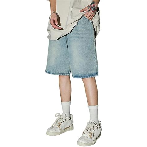 jean shorts men baggy 8