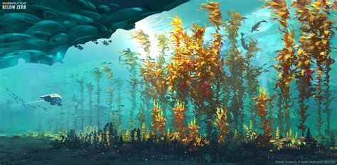 Pavel Golovii Subnautica Below Zero Biome Concepts