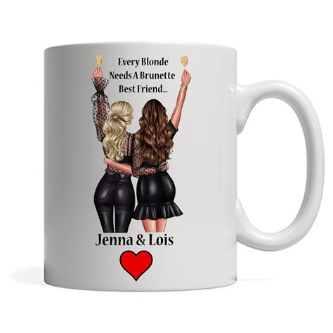 Chaque Blonde A Besoin Dun Brunette Meilleur Ami De Tasse Etsy