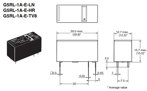 16a 250vac 24vdc No High Inrush Power Relay G5rl 1a E Hr With 6 Pcb