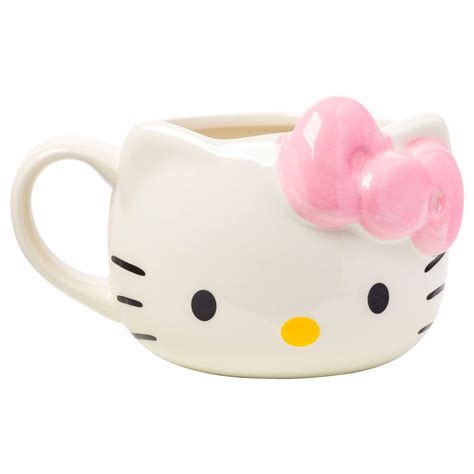Amazon.com: Silver Buffalo Sanrio Hello Kitty - Taza de cerámica