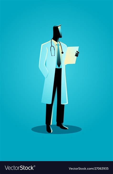 Graphic A Doctor Royalty Free Vector Image Vectorstock