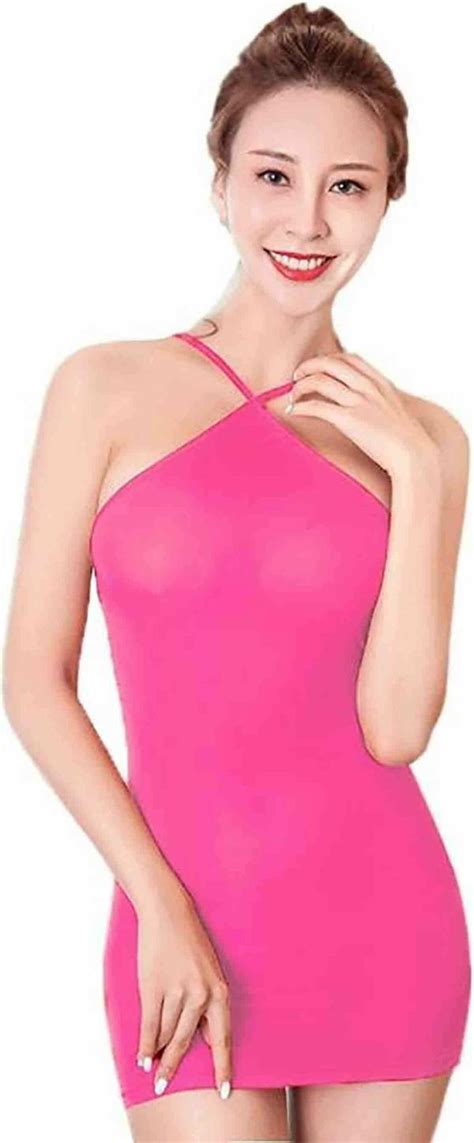 ZXS STYLE Women Pink Babydoll Backless Lingerie Set JioMart