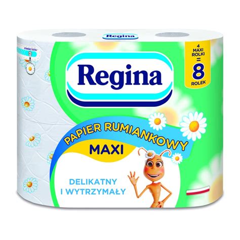 Regina Maxi Rumiankowy Papier Toaletowy 4 Rolki KozackaDrogeria Pl