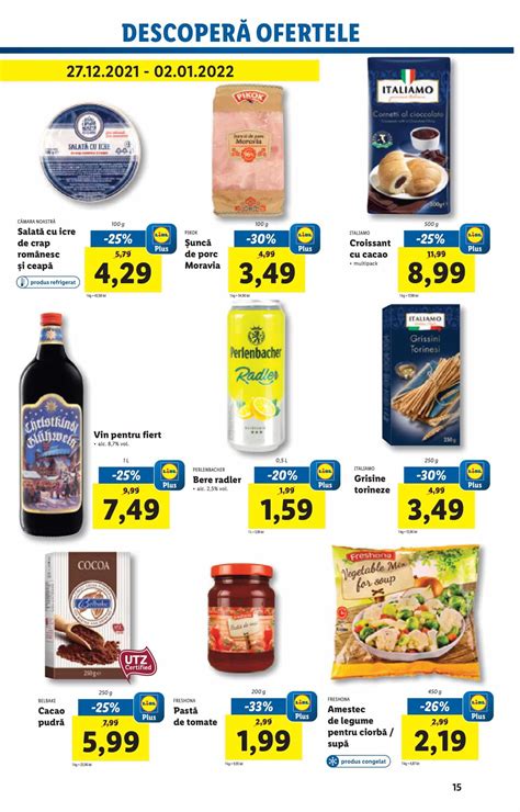 Ofertele Saptamanale Lidl Plus De Luni 27 Decembrie 2021 Promotii