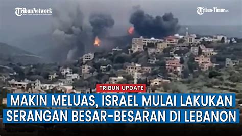 Detik Detik Serangan Udara Israel Luluh Lantakkan Wilayah Perbatasan