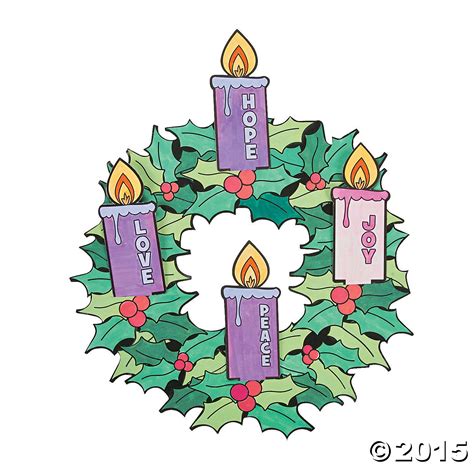 Religious Color Your Own Advent Wreaths 12 Pk Party Supplies Canada