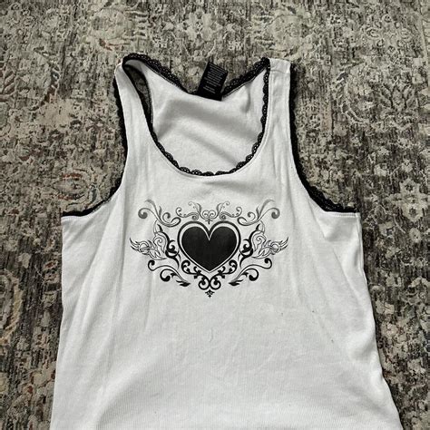 Hot Topic Brand Thorn And Fable Y K Emo Tank Top Depop