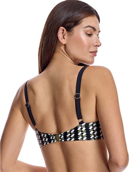 Top Bikini Para Mujer Corte Sisa Capacidad Con Aro En Color Negro