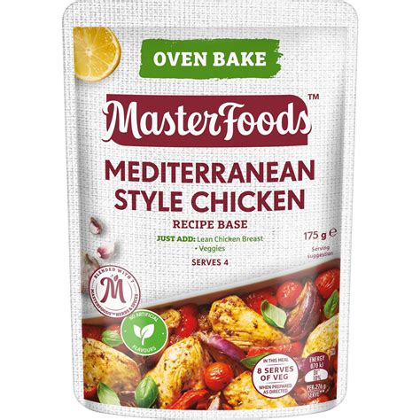 Masterfoods Mediterranean Style Chicken Recipe Base G Woolworths