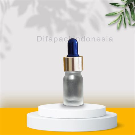 Jual Botol Kaca Pipet 5Ml Hitam Neck Gold Body Frosted Shopee Indonesia