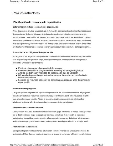 PDF Planificacion De Las Reuniones De Capacitacion DOKUMEN TIPS