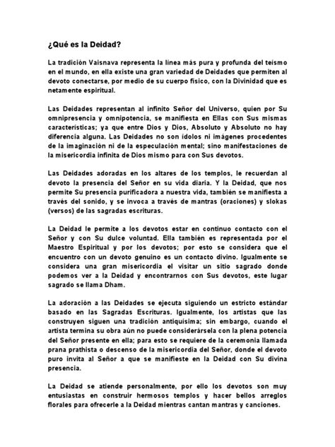 ¿Qué Es La Deidad? | PDF | Deidades | Dios