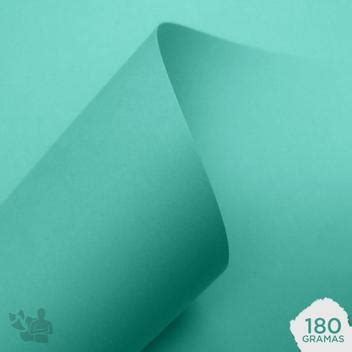 Papel Color Plus 180G A4 Tahiti Verde Água 10 Folhas Fedrigoni