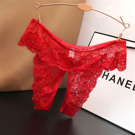 Jual Celana Dalam Wanita Transparan Ukuran Jumbo Open Crotch G String Sexy Lingerie C025