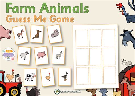 Eyfs Farm Animals Guess Me Game Grammarsaurus