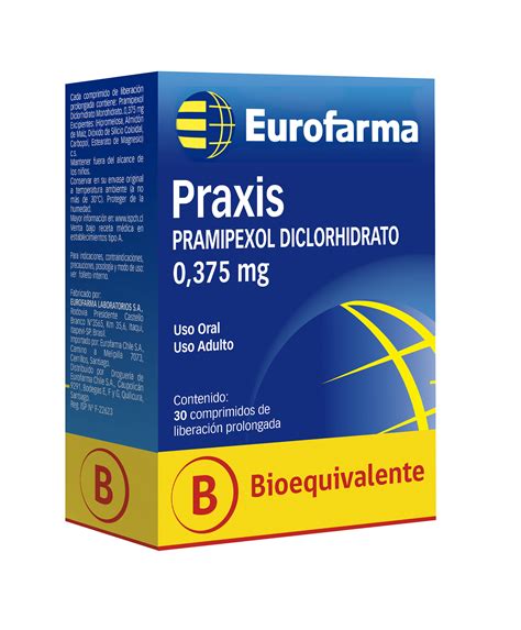 Praxis 0,375 mg. (Diclorhidrato de Pramipexol Monohidrato ...