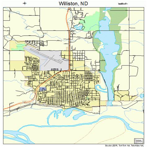 Williston North Dakota Street Map 3886220 