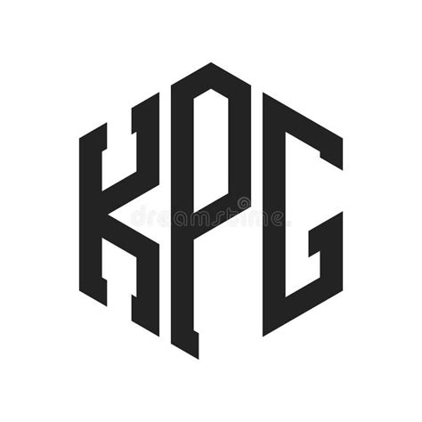 kpg logo design initial letter kpg monogram logo  hexagon shape