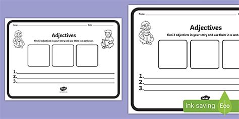 Adjectives Comprehension Worksheet Teacher Made Twinkl