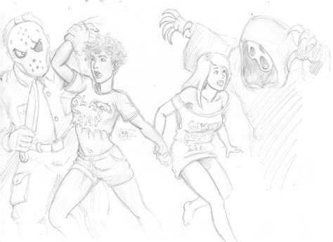 Lewdtober Xii Slasher Camp Sluts By Korblborp Hentai Foundry