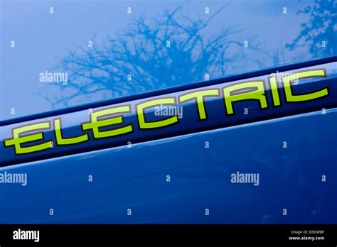 Zero Emission No Noise Car Electric Car Zenn Stock Photo Alamy